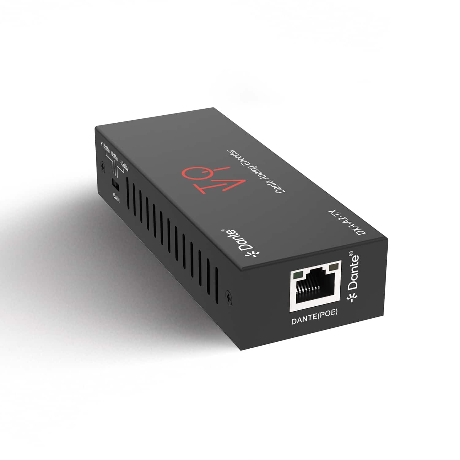Orei - Dante 2CH Analog Audio Encoder with POE - (DXA-A2-TX)