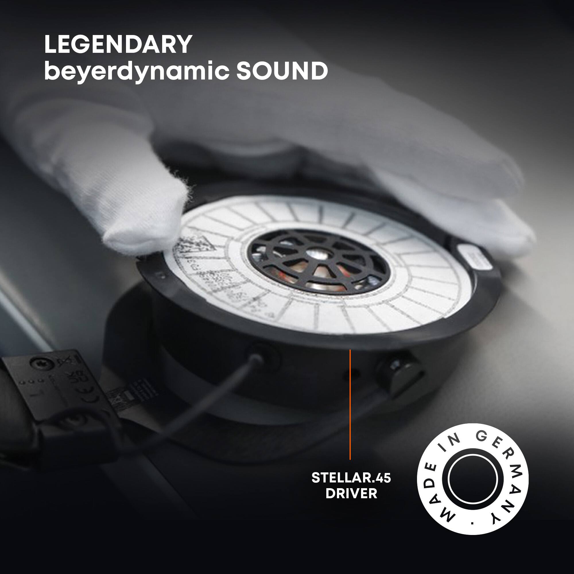 LEGENDARY  
beyerdynamic SOUND  

STELLAR.45 DRIVER  

MADE IN GERMANY