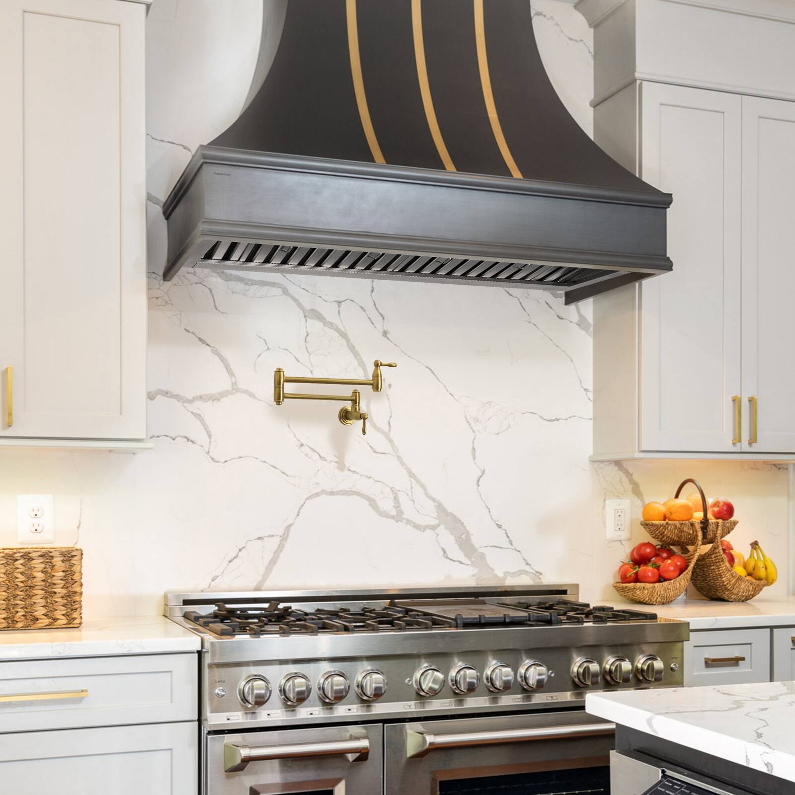 Alt View 4. Akicon - Akicon 36 inch Ducted 600-CFM Stainless steel Insert Under Cabinet Range Hood - Stainless steel.