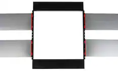 Front. Sonance - R1C/R1CSUR FLEX BRACKET - Reference Series Flex Bracket for R1C/R1CSUR Speakers (Each) - Black.