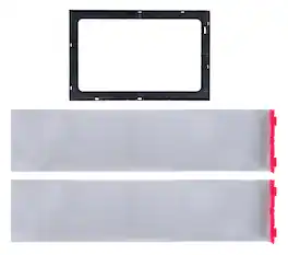 Sonance - Small Rectangle Flex Bracket (10-Pack) - Black
