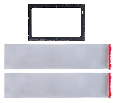 Front. Sonance - Small Rectangle Flex Bracket (10-Pack) - Black.