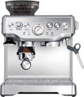 Breville - the Barista Express Espresso Machine with 15 bars of pressure, Milk Frother and intergrated grinder - Stainless Steel - Front_Zoom