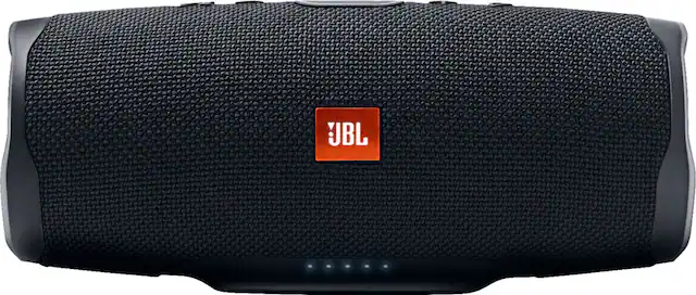 Front. JBL - Charge 4 Portable Bluetooth Speaker - Midnight Black.