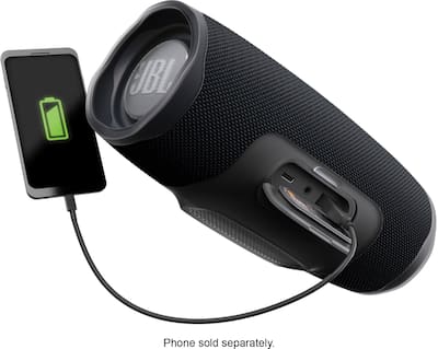 JBL Charge 4 Portable Bluetooth Speaker Midnight Black JBL Charge 4 Portable Bluetooth Speaker Midnight Black