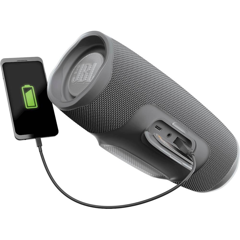 Alt View 18. JBL - Charge 4 Portable Bluetooth Speaker - Gray Stone.