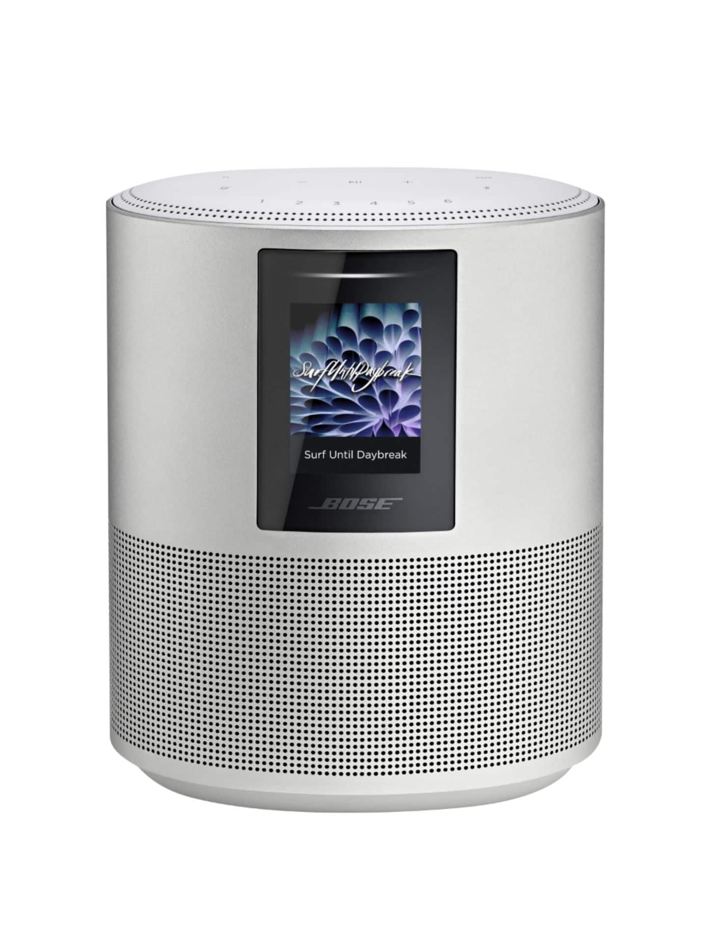 Front. Bose - Smart Speaker 500 Wireless All-In-One Smart Speaker - Luxe Silver.