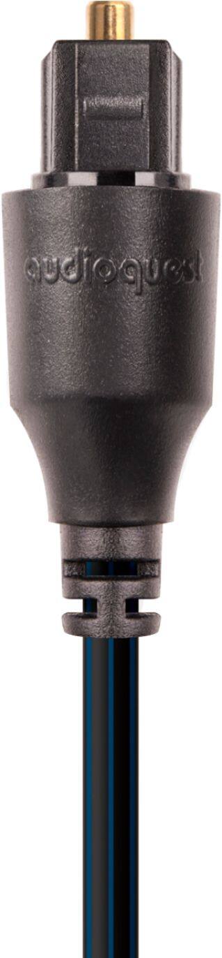 Alt View 11. AudioQuest - 4FT Ocean Optical Tosklink > Toslink Fiber Optic Cable - Black/Blue Stripes.