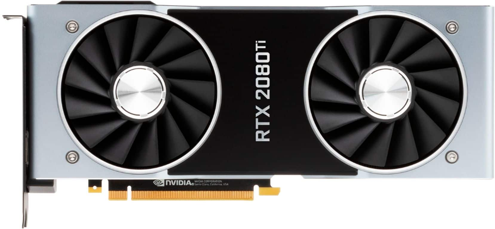 NVIDIA GeForce RTX 2080 Ti Edition 11GB GDDR6 PCI Express 3.0 Graphics Black/Silver 9001G1502530000 - Best Buy