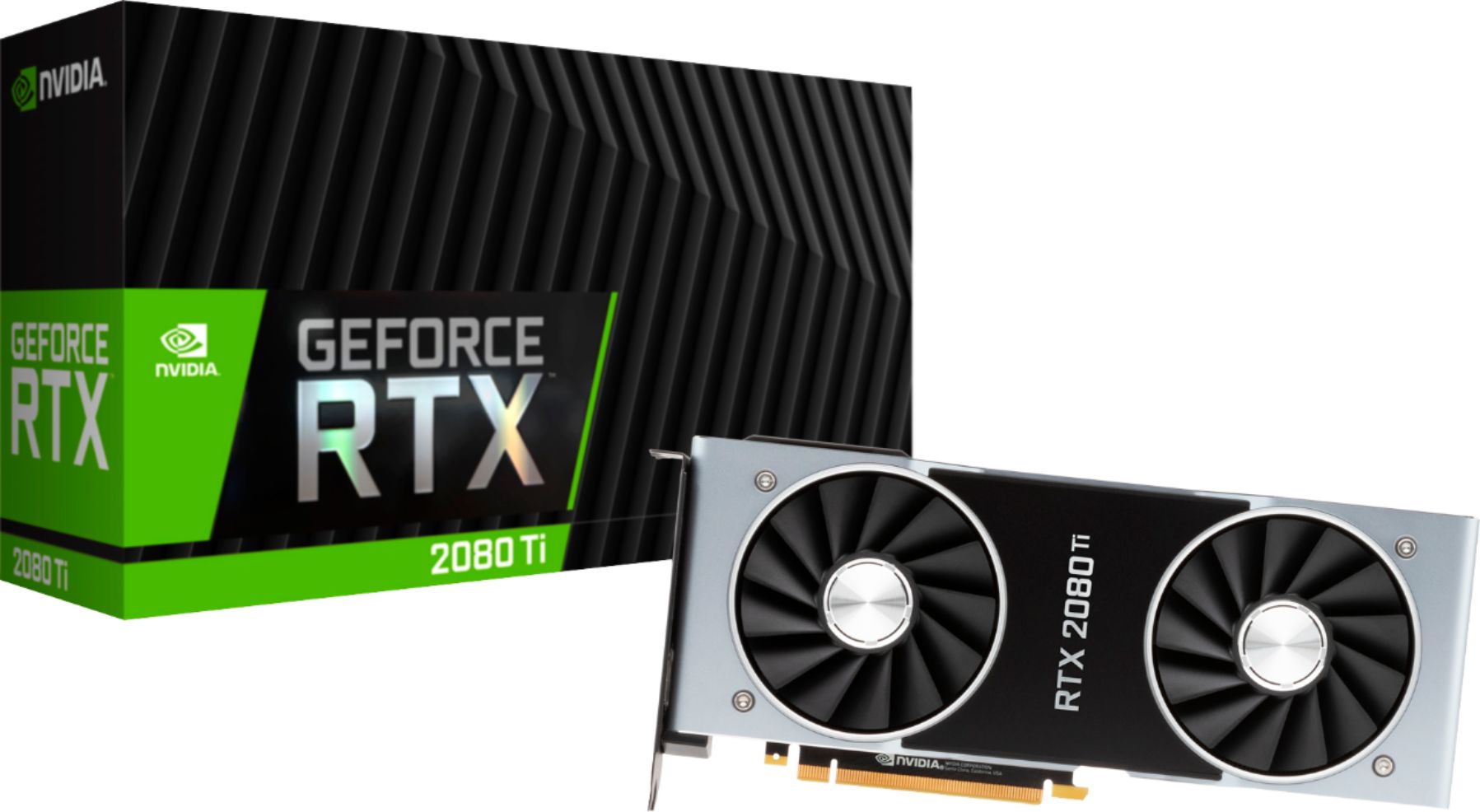 Dare Necessities værktøj Best Buy: NVIDIA GeForce RTX 2080 Ti Founders Edition 11GB GDDR6 PCI  Express 3.0 Graphics Card Black/Silver 9001G1502530000