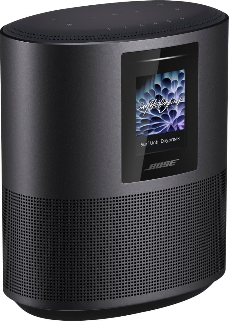 Angle. Bose - Smart Speaker 500 Wireless All-In-One Smart Speaker - Triple Black.
