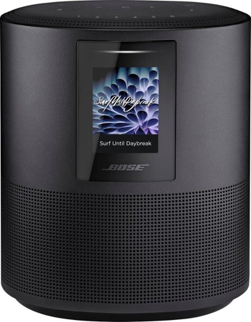 Front Zoom. Bose - Smart Speaker 500 Wireless Smart Speaker with Amazon Alexa and Google Assistant Voice Control - Triple Black.