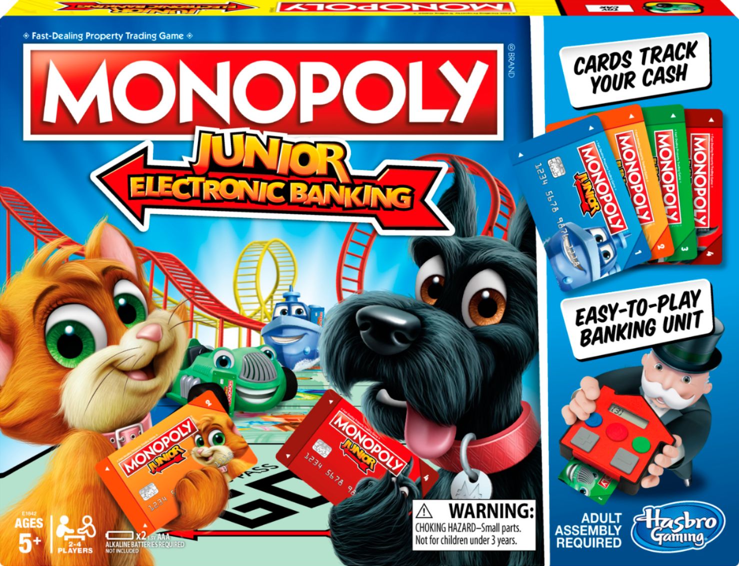 Hasbro Gaming E1842102 Monopoly Junior Electronic Banking 