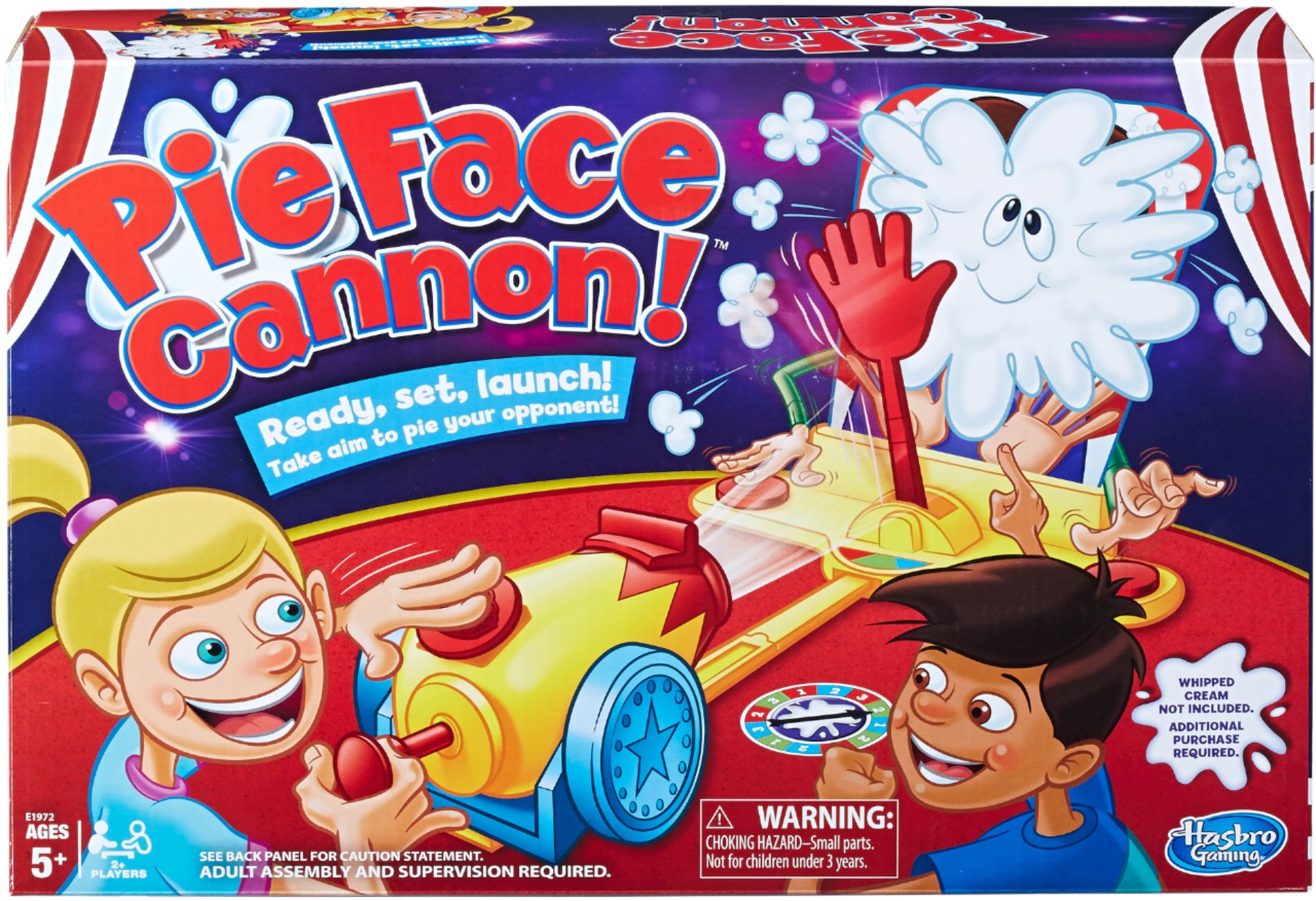 Hasbro Pie Face! Whipped Cream Throwing Multi-Player Family Fun Board Game