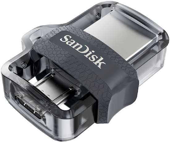 SanDisk Ultra 128GB USB 3.0, Micro USB Flash Drive Gray  SanDisk Ultra 128GB USB 3.0, Micro USB Flash Drive Gray