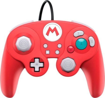 PDP - Wired Fight Pad Pro Controller Mario Edition for Nintendo Switch - Red