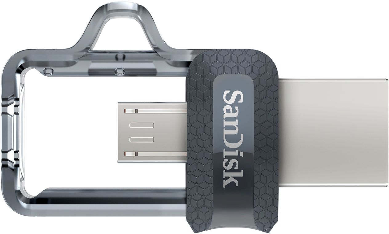 nightmare To adapt mere Best Buy: SanDisk Ultra 32GB USB 3.0, Micro USB Flash Drive Gray /  Transparent SDDD3-032G-A46