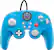 Front. PDP - Wired Fight Pad Pro Controller Link Edition for Nintendo Switch - Blue.