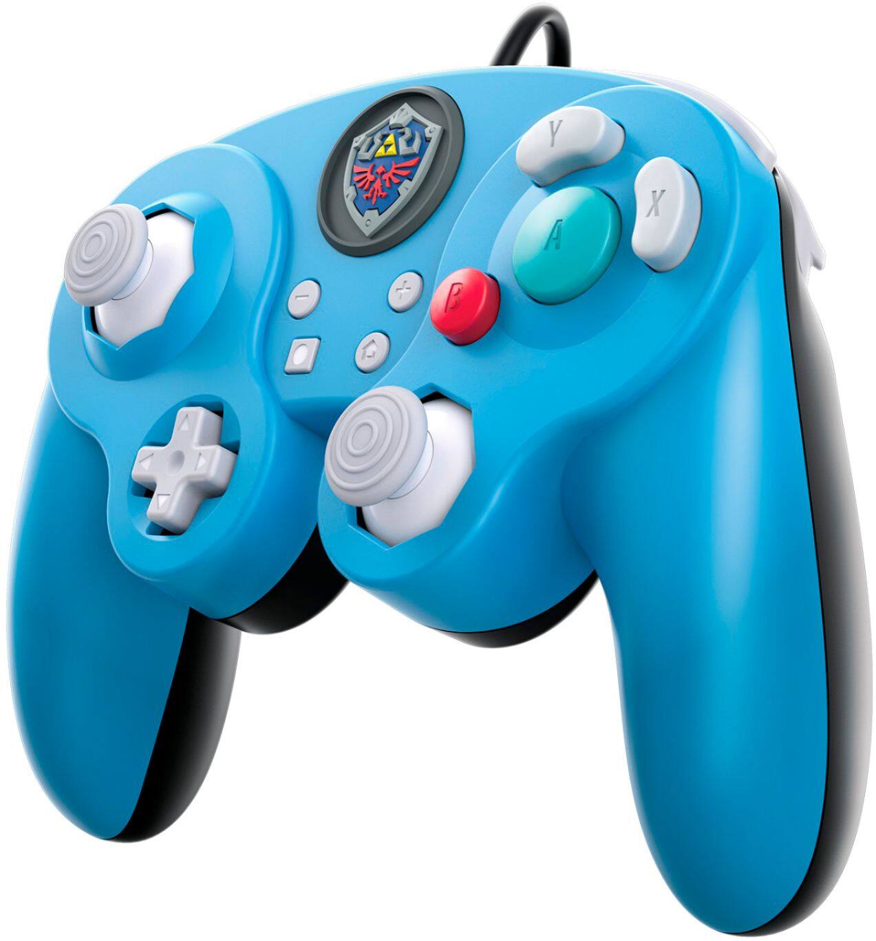 Left. PDP - Wired Fight Pad Pro Controller Link Edition for Nintendo Switch - Blue.
