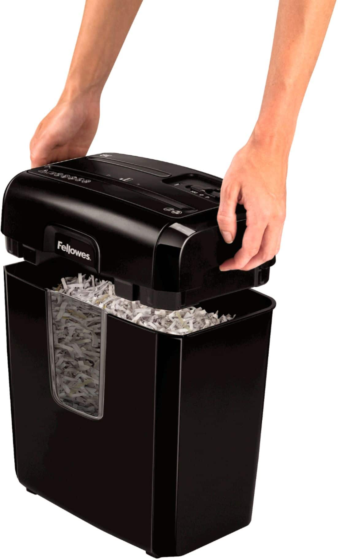   Basics 8 Sheet Cross Cut Paper and Credit Card Shredder  with 4.1 Gallon Bin, Black : Office Products