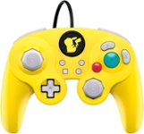 Front Zoom. PDP - Wired Fight Pad Pro Controller Pikachu Edition for Nintendo Switch - Yellow.