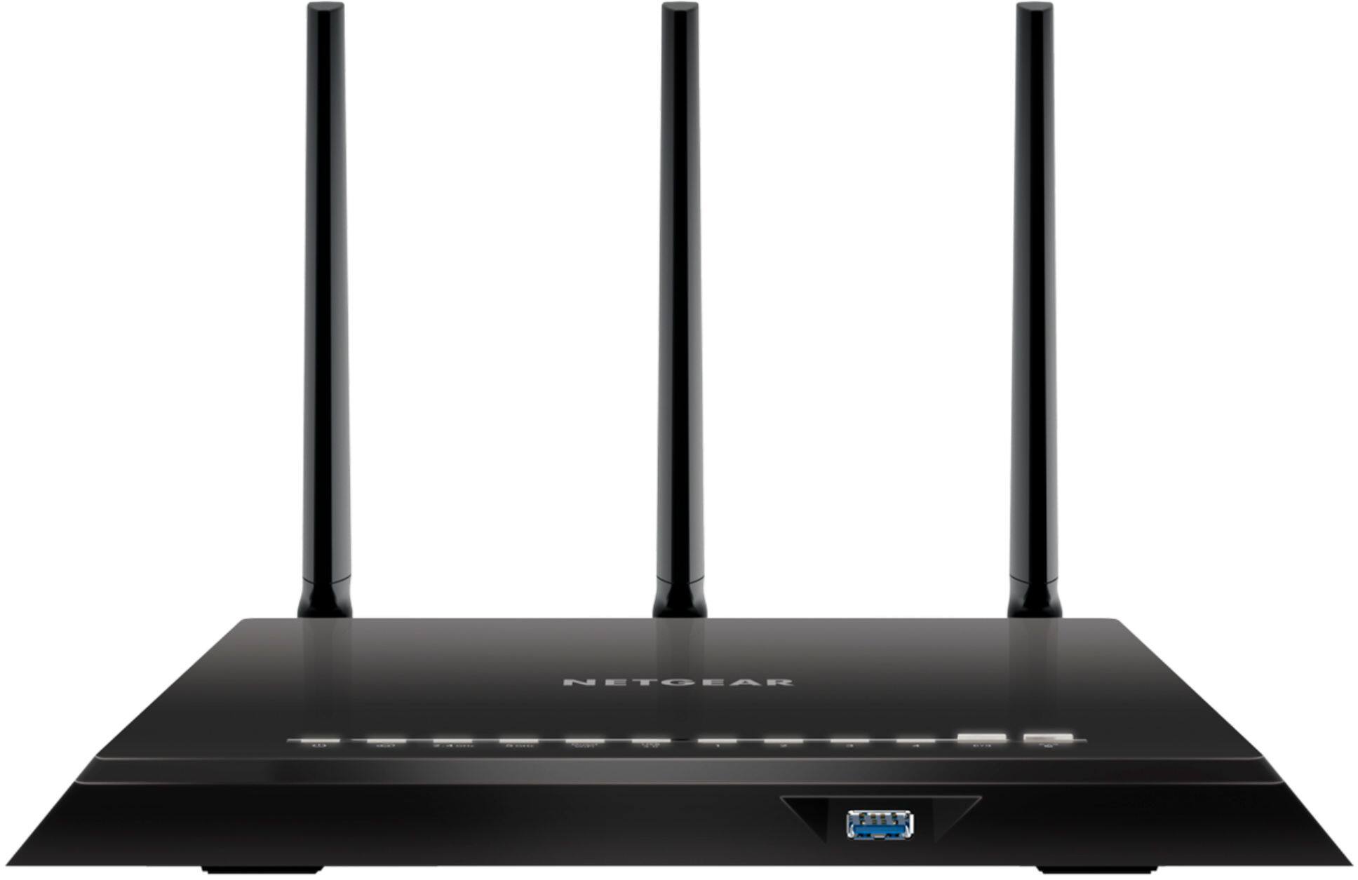 Alt View 12. NETGEAR - Nighthawk AC2400 Dual-Band Wi-Fi 5 Router - Black.