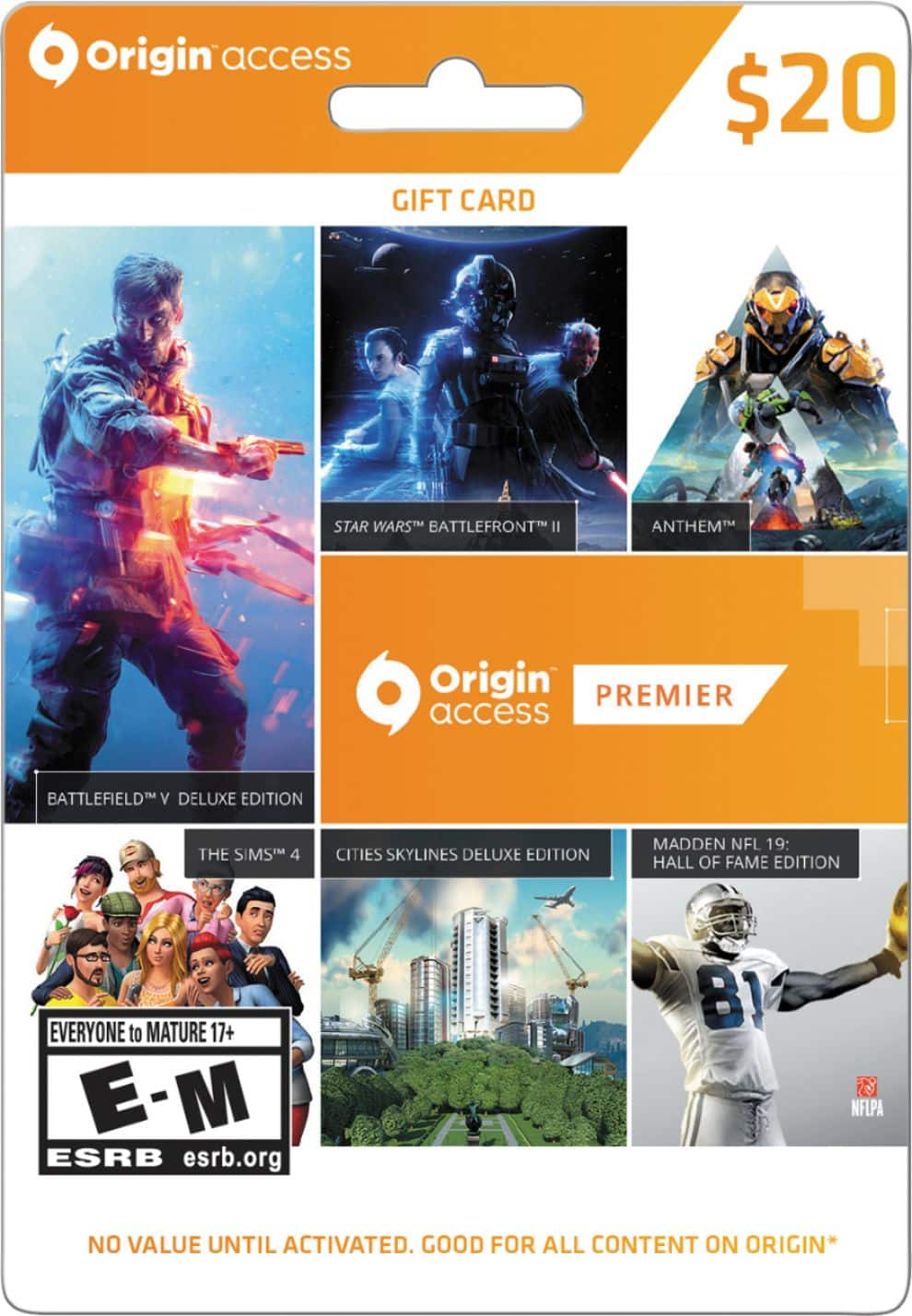 EA Play Pro | EA Origins Gift Card - USD 20