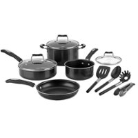 Cuisinart 11-Piece Aluminum Nonstick Cookware Set (Black/Silver)
