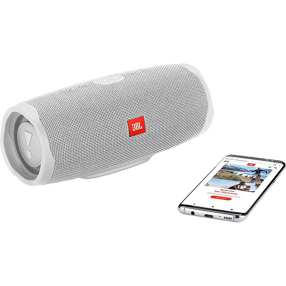 Best Buy: JBL Charge 4 Portable Bluetooth Speaker Steel White  JBLCHARGE4WHTAM