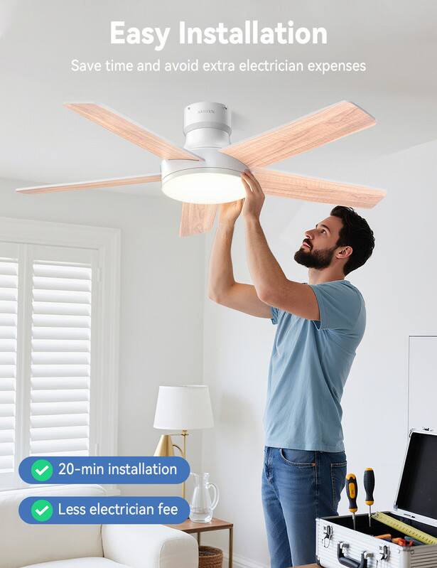 Easy Installation  
Save time and avoid extra electrician expenses  
AOTEN  
20-min installation  
Less electrician fee