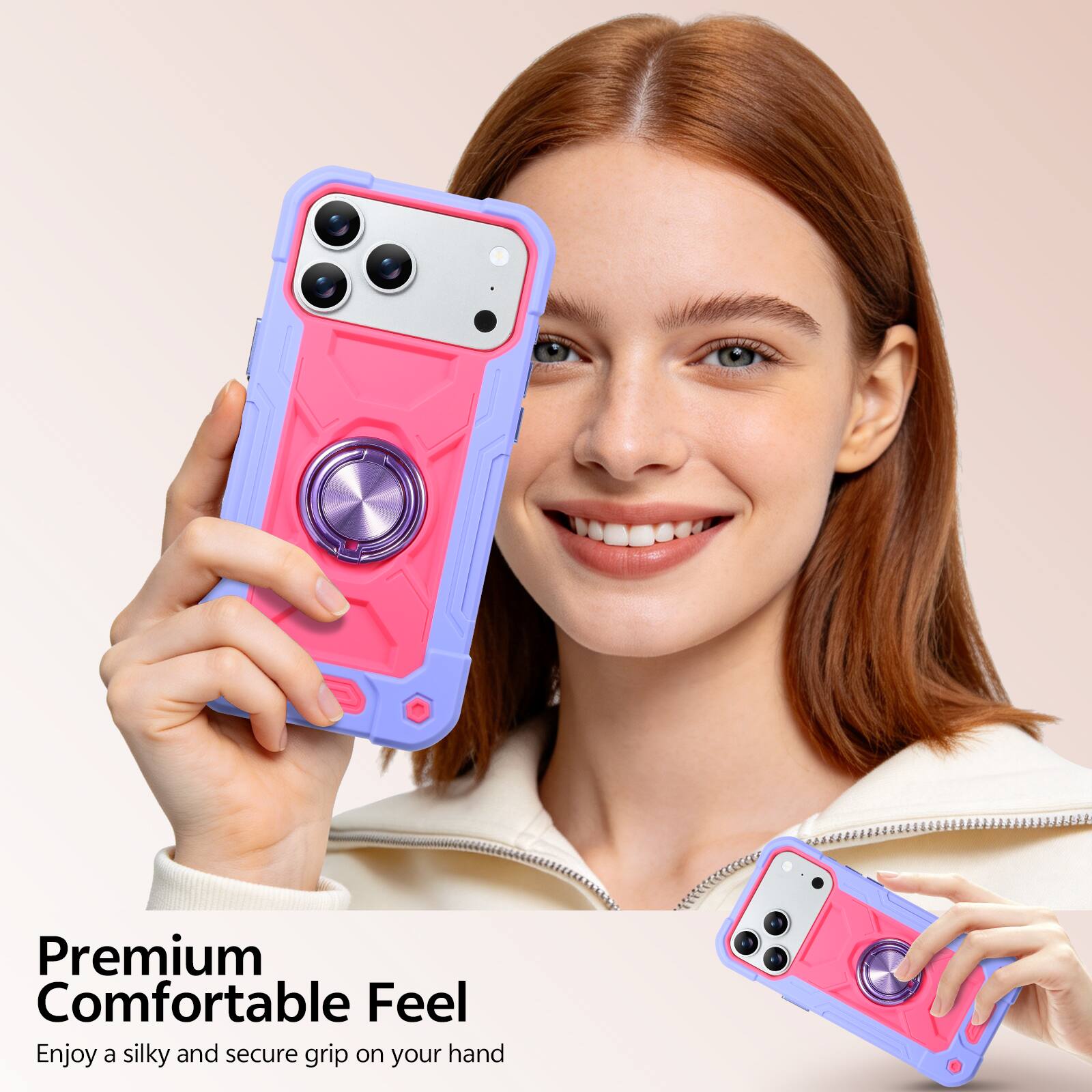 Premium Comfortable Feel  
Enjoy a silky and secure grip on your hand