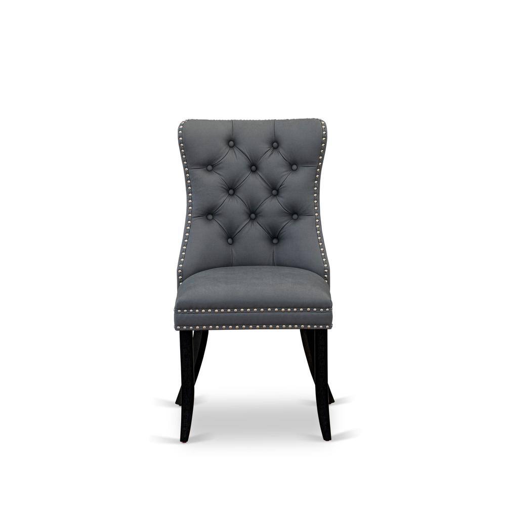Left. East West Furniture - Parsons Dining Chairs - Black.