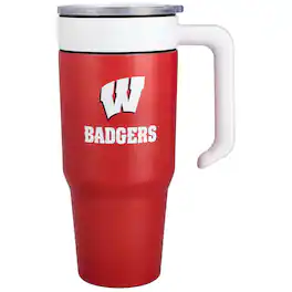 Indigo Falls - Wisconsin Badgers 36oz. Logo Combo Stainless Steel Tumbler - Multicolor