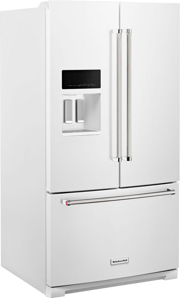 KitchenAid 26.8 Cu. Ft. French Door Refrigerator White KRFF507HWH ...