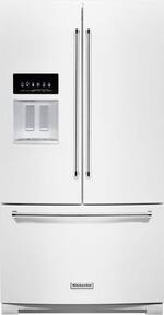 KitchenAid - 26.8 Cu. Ft. French Door Refrigerator - White - Front_Standard
