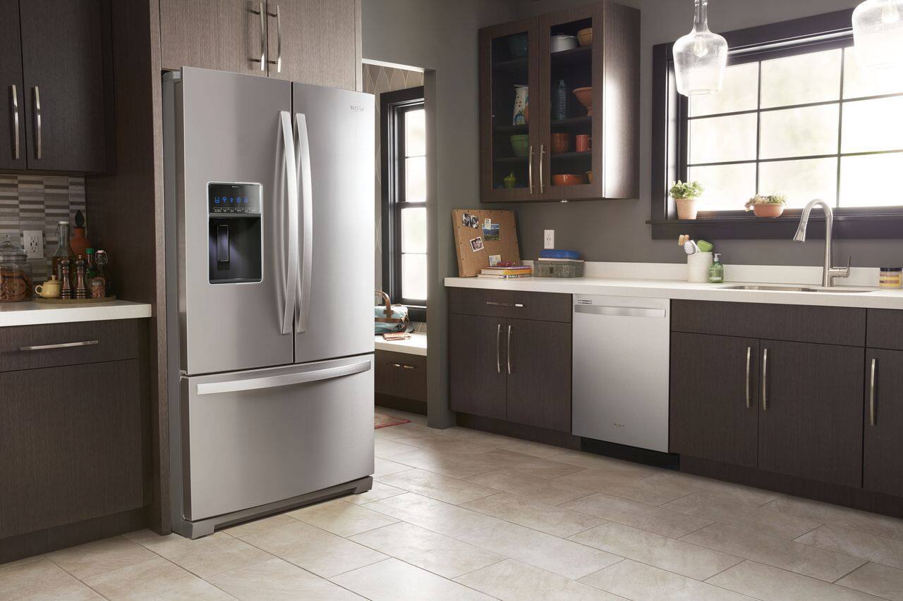 Alt View 12. Whirlpool - 26.8 Cu. Ft. French Door Refrigerator - Stainless Steel.