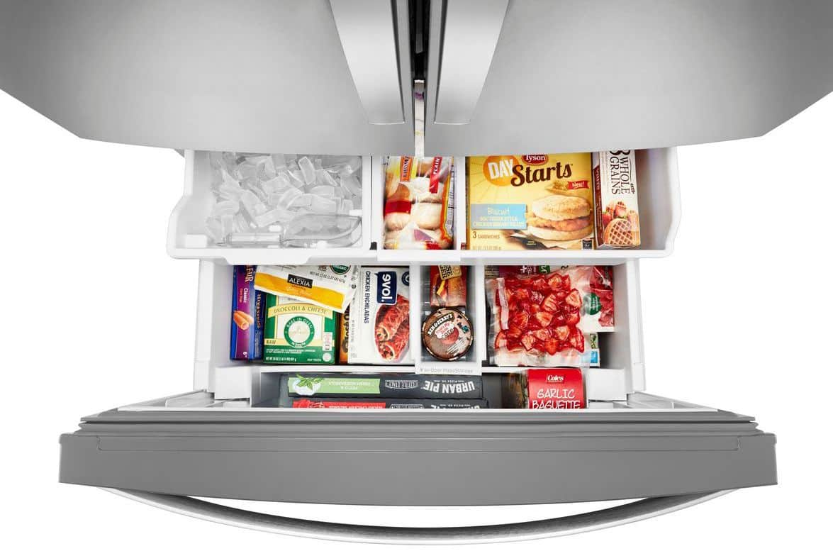 Alt View 2. Whirlpool - 26.8 Cu. Ft. French Door Refrigerator - Stainless Steel.