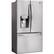 Angle. LG - 22.1 Cu. Ft. French Door Counter-Depth Smart Refrigerator with External Tall Ice and Water - Stainless steel.