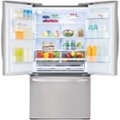 Alt View Zoom 1. LG - 22.1 Cu. Ft. French Door Counter-Depth Refrigerator - Stainless steel.