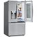 Alt View Zoom 14. LG - 21.9 Cu. Ft. French InstaView Door-in-Door Counter-Depth Refrigerator - Stainless steel.