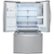 Alt View Zoom 2. LG - 21.9 Cu. Ft. French InstaView Door-in-Door Counter-Depth Refrigerator - Stainless steel.
