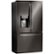 Angle Zoom. LG - 22.1 Cu. Ft. French Door Counter-Depth Refrigerator - Black stainless steel.