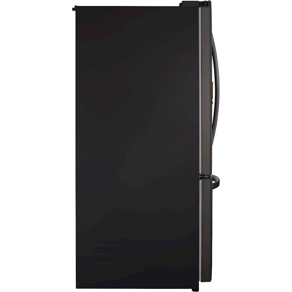 Alt View 11. LG - 22.1 Cu. Ft. French Door Counter-Depth Smart Refrigerator with External Tall Ice and Water - Black Stainless Steel.
