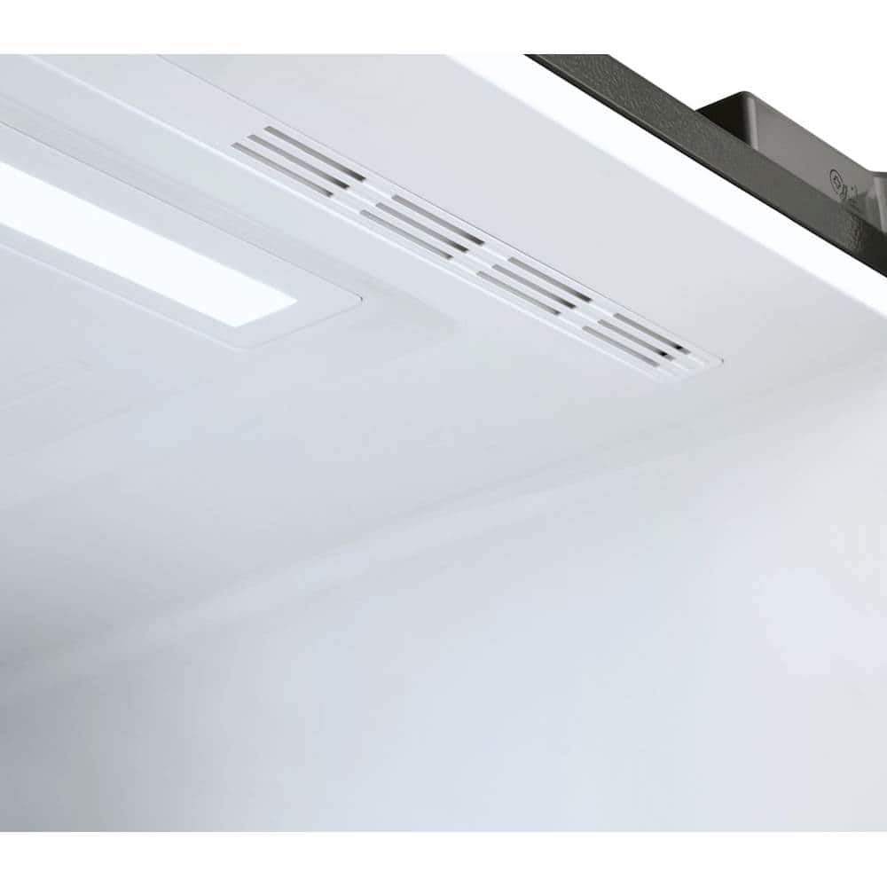 Alt View 20. LG - 22.1 Cu. Ft. French Door Counter-Depth Smart Refrigerator with External Tall Ice and Water - Black Stainless Steel.