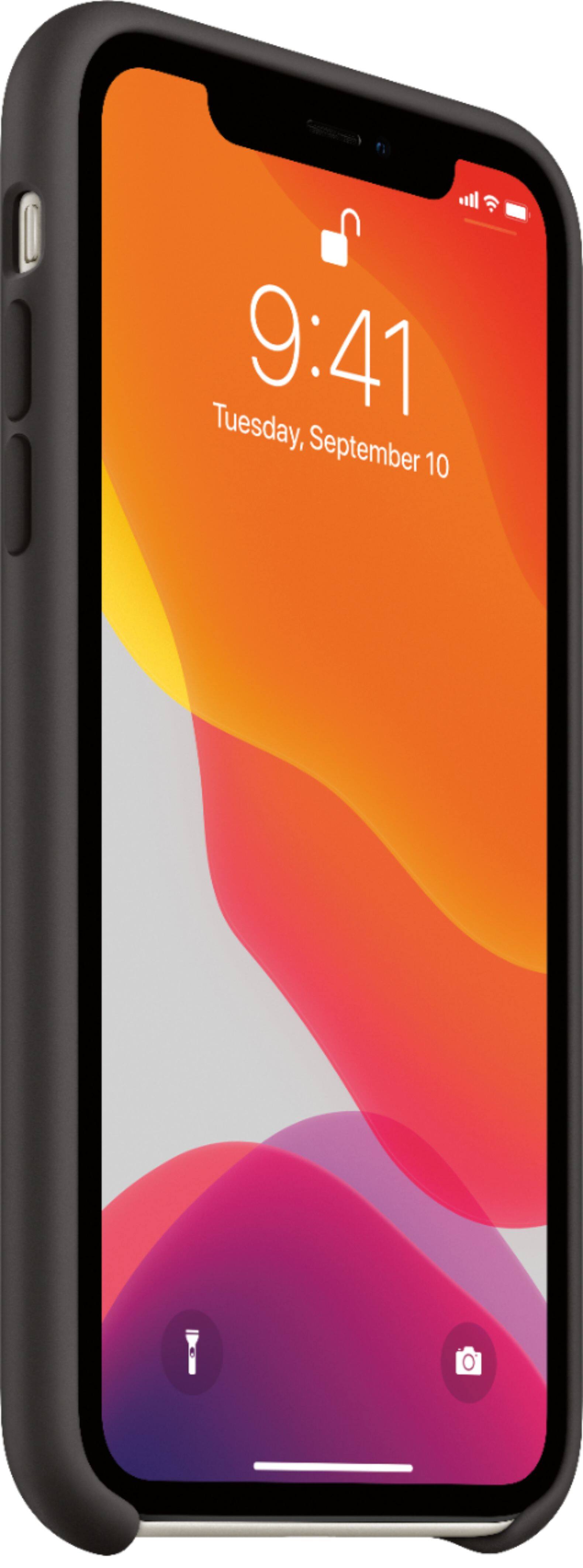 Alt View 12. Apple - iPhone 11 Silicone Case - Black.
