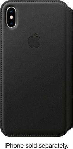 Apple - iPhone® XS Max Leather Folio - Black