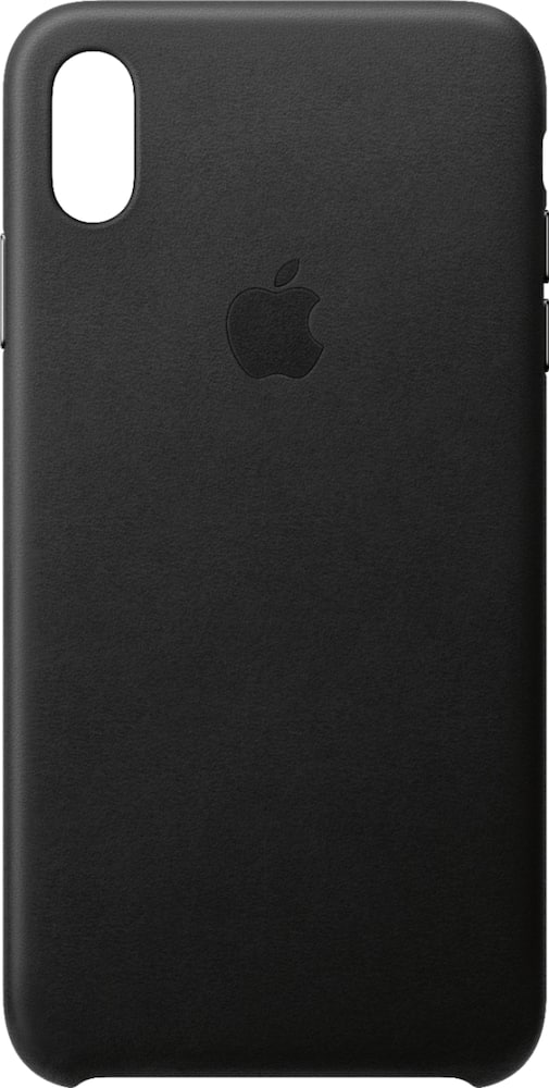 apple - iphone xs max leather case - black apple - iphone xs max leather case - black