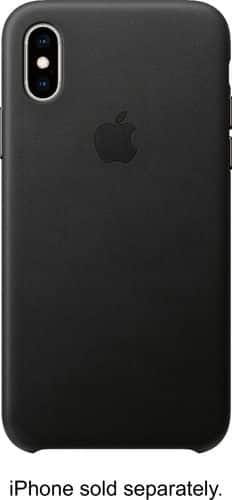 Apple iPhone X/XS Leather Case - Black