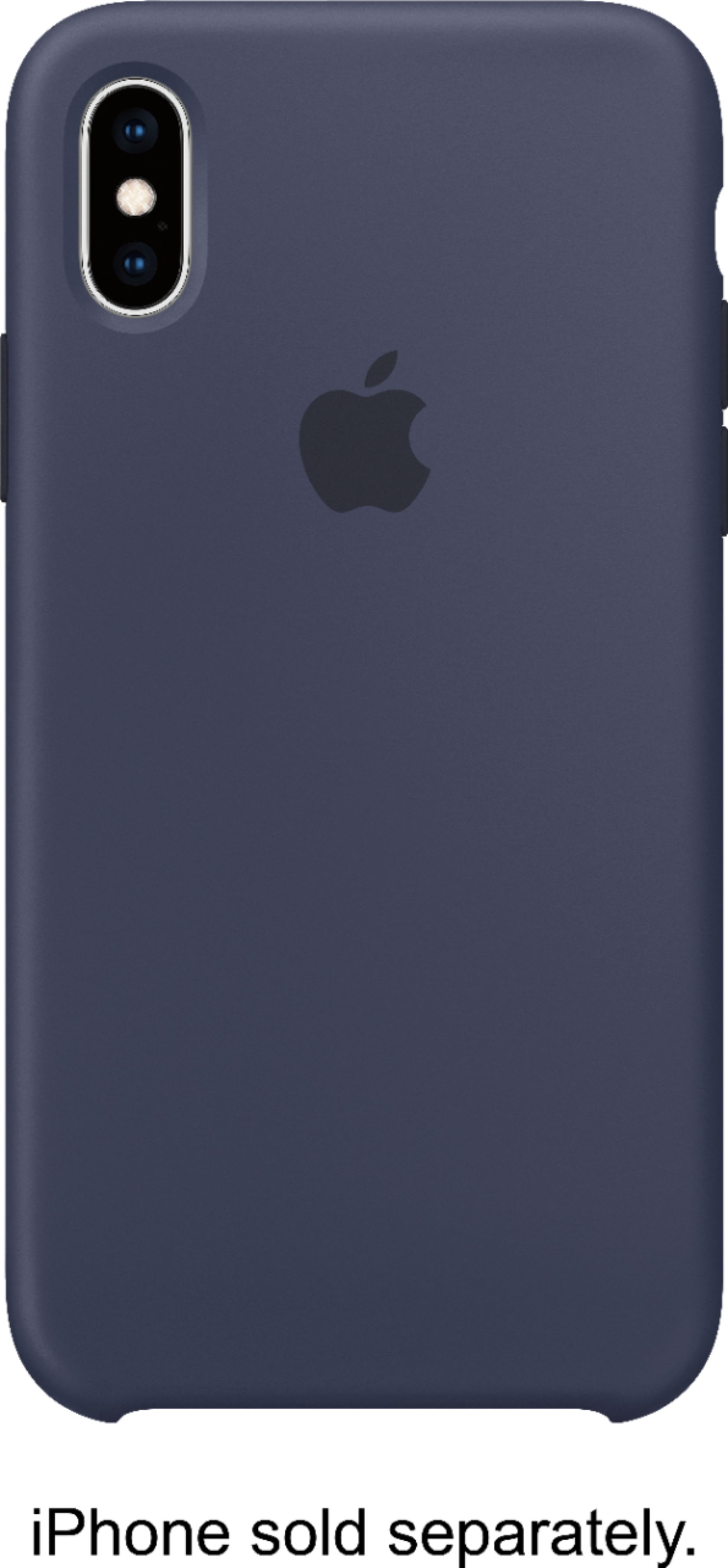 Best Buy Apple Iphone Xs Silicone Case Midnight Blue Mrw92zm A