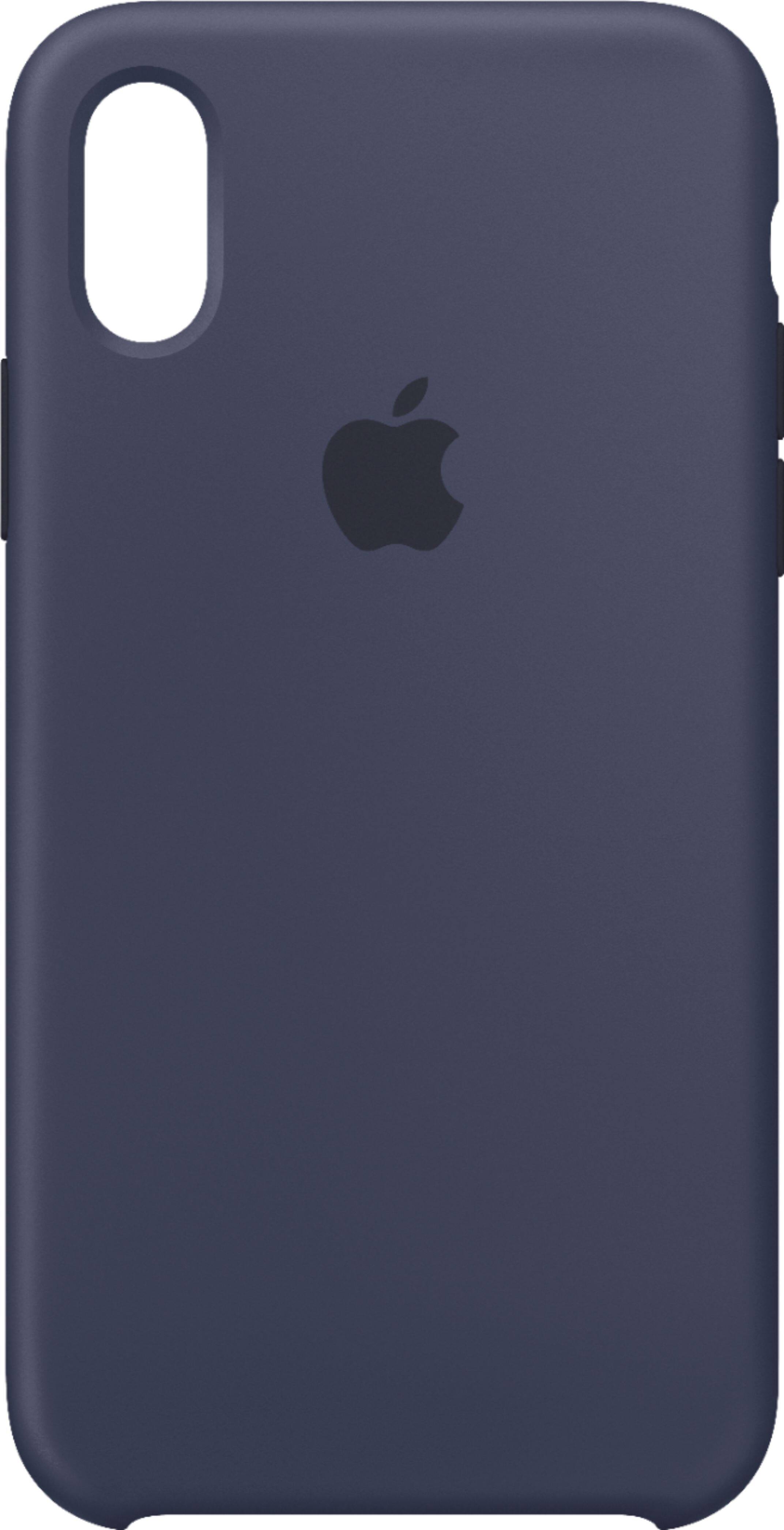 Alt View 11. Apple - iPhone® XS Silicone Case - Midnight Blue.
